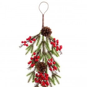 Appendino per Porte Natale Rosso Multicolore Plastica Foam 60 cm