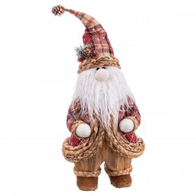 Decorazione Natalizia Multicolore Polyfoam Tessuto Babbo Natale 22 x 20 x 50 cm