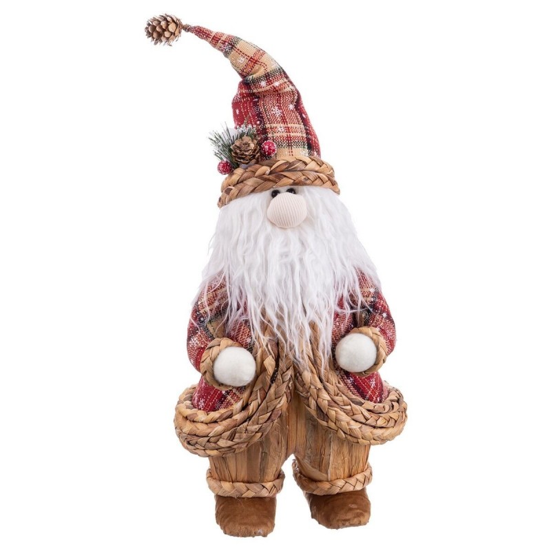 Decorazione Natalizia Multicolore Polyfoam Tessuto Babbo Natale 22 x 20 x 50 cm