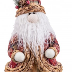 Decorazione Natalizia Multicolore Polyfoam Tessuto Babbo Natale 22 x 20 x 50 cm