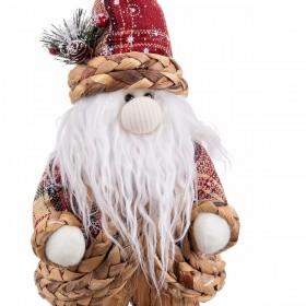 Decorazione Natalizia Multicolore Polyfoam Tessuto Babbo Natale 14 x 13 x 36 cm