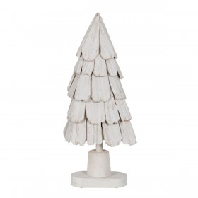Albero di Natale Bianco Legno di paulownia Albero 34 x 19 x 80 cm