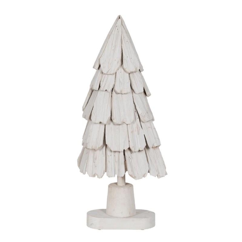 Albero di Natale Bianco Legno di paulownia Albero 34 x 19 x 80 cm