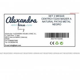 Set di 2 tavoli Alexandra House Living Marrone Legno