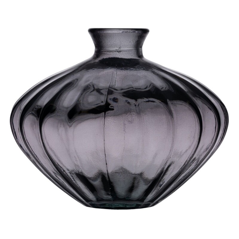 Vaso Grigio vetro riciclato 19 x 19 x 14 cm