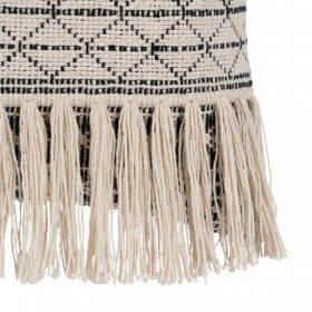Cuscino Cotone Nero Beige 45 x 45 cm