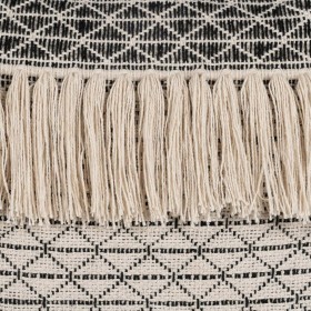 Cuscino Cotone Nero Beige 45 x 45 cm