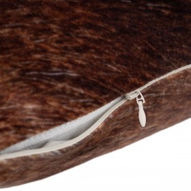Cuscino Marrone Velluto 50 x 30 cm