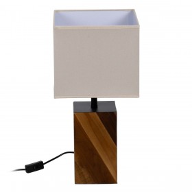 Lampada da tavolo Marrone Crema 60 W 220-240 V 25 x 25 x 51 cm
