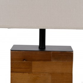 Lampada da tavolo Marrone Crema 60 W 220-240 V 35 x 18 x 51 cm