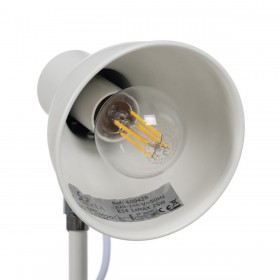 Lampada da tavolo Bianco Ferro 25 W 220-240 V 15 x 14,5 x 36,5 cm