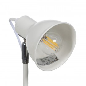 Lampada da tavolo Bianco Ferro 25 W 220-240 V 15 x 14,5 x 36,5 cm