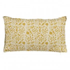 Cuscino Cotone Beige Senape 50 x 30 cm