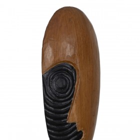 Statua Decorativa Marrone Maschera 18 x 11 x 54 cm