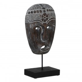 Statua Decorativa Marrone Maschera 24 x 12 x 46 cm