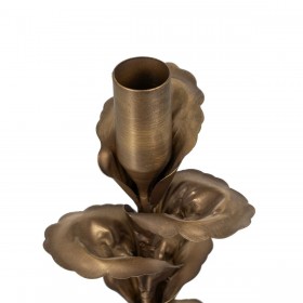 Portacandele Dorato Ferro 9,5 x 9,5 x 30 cm