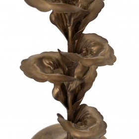 Portacandele Dorato Ferro 9,5 x 9,5 x 30 cm