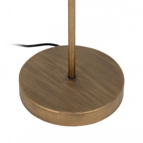Lampada da Terra Nero Dorato 30 x 30 x 168 cm