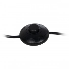 Lampada da Terra Nero Dorato 30 x 30 x 168 cm