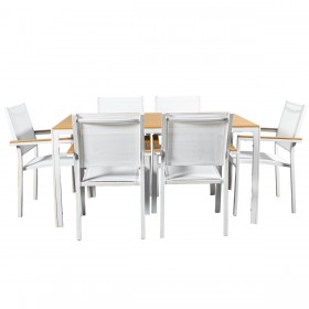 Tavolo da Pranzo Alexandra House Living Marrone Nero 150 x 47 x 90 cm Polietilene