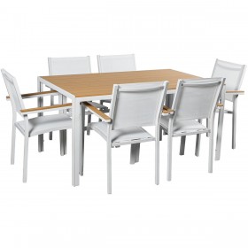 Tavolo da Pranzo Alexandra House Living Marrone Nero 150 x 47 x 90 cm Polietilene