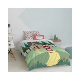 Set di copripiumino HappyFriday Mr Fox Red riding hood  Multicolore Singolo 2 Pezzi