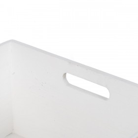 Set di Scatole Decorative Bianco Naturale Legno di paulownia 44 x 31 x 18 cm (3 Pezzi)