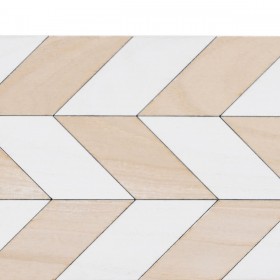 Set di Scatole Decorative Bianco Naturale Legno di paulownia 44 x 31 x 18 cm (3 Pezzi)