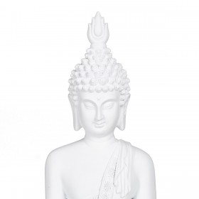 Statua Decorativa Bianco Buddha 19,2 x 12 x 32,5 cm