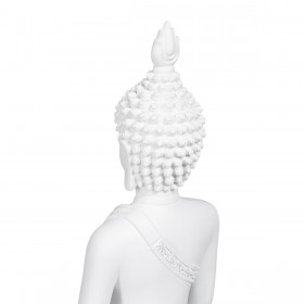 Statua Decorativa Bianco Buddha 19,2 x 12 x 32,5 cm
