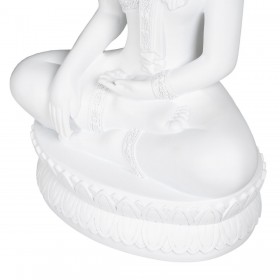Statua Decorativa Bianco Buddha 19,2 x 12 x 32,5 cm