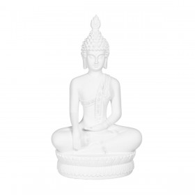 Statua Decorativa Bianco Buddha 24 x 14,2 x 41 cm