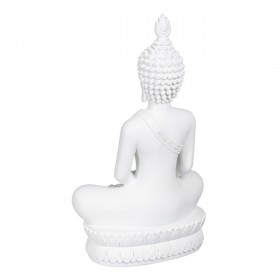 Statua Decorativa Bianco Buddha 24 x 14,2 x 41 cm