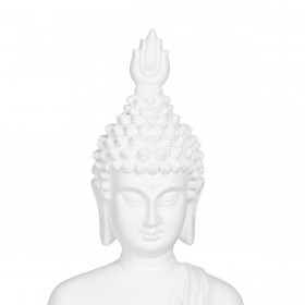 Statua Decorativa Bianco Buddha 24 x 14,2 x 41 cm