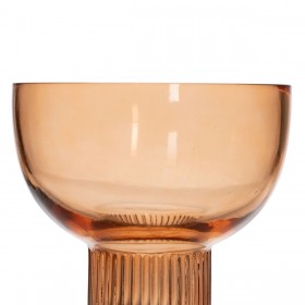 Vaso Marrone Cristallo 15 x 15 x 15 cm