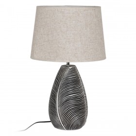 Lampada da tavolo Bianco Nero 38 x 38 x 60 cm