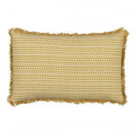 Cuscino Cotone Beige Senape 50 x 30 cm
