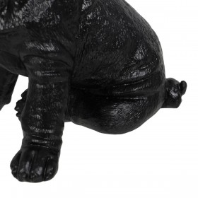 Statua Decorativa Nero Dorato Cane 15,5 x 18,4 x 25,5 cm