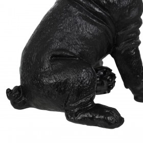 Statua Decorativa Nero Dorato Cane 15,5 x 18,4 x 25,5 cm
