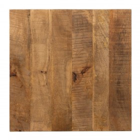 Piano del tavolo Quadrato Beige Legno di mango 70 x 70 x 3 cm