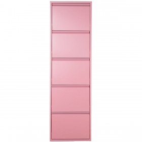 Scarpiera Alexandra House Living Rosa 50 x 170 x 15 cm 5 cassetti