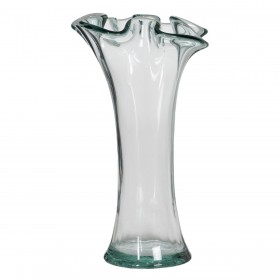 Vaso WE CARE Beige vetro riciclato 20 x 20 x 30 cm