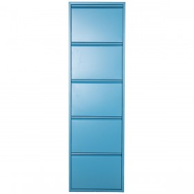 Scarpiera Alexandra House Living Azzurro 50 x 170 x 15 cm 5 cassetti