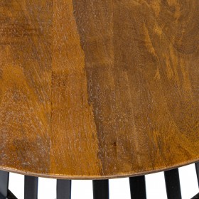 Tavolino da Caffè Alexandra House Living Marrone Nero Legno 60 x 38 x 60 cm