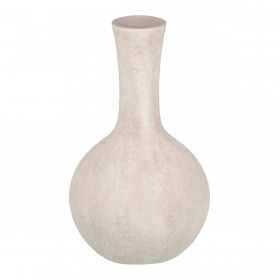 Vaso Crema Ceramica Sabbia 19 x 19 x 35 cm