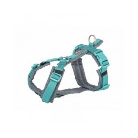 Imbracatura per Cani Trixie Premium Trekking Grafite Azzurro Chiaro XL