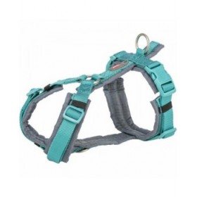 Imbracatura per Cani Trixie Premium Trekking Grafite Azzurro Chiaro XL