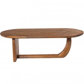 Tavolino da Caffè Alexandra House Living Marrone Legno 110 x 36 x 53 cm