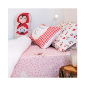 Cuscino HappyFriday Mr Fox Multicolore Cappuccetto Rosso 40 x 30 cm