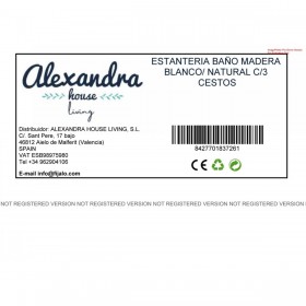Scaffale da Bagno Alexandra House Living Marrone Legno 30 x 96 x 12 cm